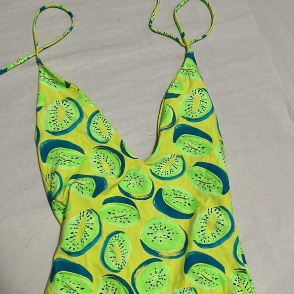 NWT ONIA NINA KIWI DEEP V LIME COMBO SIZE XS/TP - Picture 4 of 8